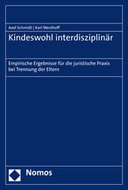Cover von Kindeswohl interdisziplinär