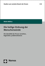 Cover von Die heilige Ordnung der Menschenwürde