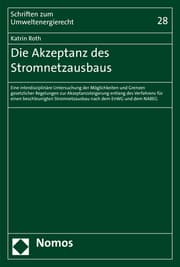 Cover von Die Akzeptanz des Stromnetzausbaus