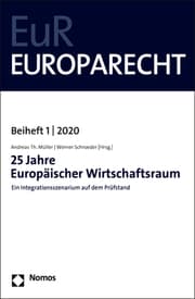 Cover von 25 Jahre Europäischer Wirtschaftsraum