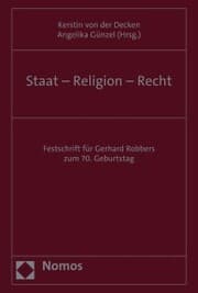 Cover von Staat - Religion - Recht