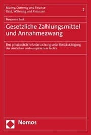 Cover von Gesetzliche Zahlungsmittel und Annahmezwang