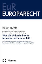Cover von Was die Union in ihrem Innersten zusammenhält