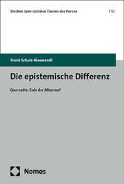 Cover von Die epistemische Differenz