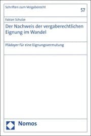 Cover von Der Nachweis der vergaberechtlichen Eignung im Wandel