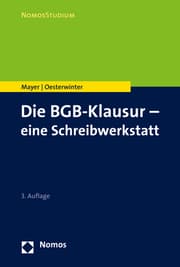 Cover von Die BGB-Klausur - eine Schreibwerkstatt