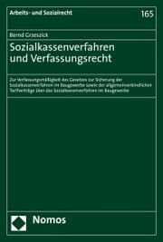Cover von Sozialkassenverfahren und Verfassungsrecht