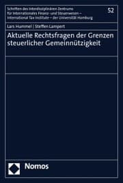 Cover von Aktuelle Rechtsfragen der Grenzen steuerlicher Gemeinnützigkeit
