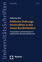 Cover von Politische Ordnungskonstruktion in den neuen Bundesländern