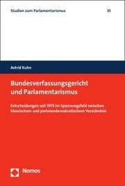 Cover von Bundesverfassungsgericht und Parlamentarismus