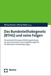 Cover von Das Bundesteilhabegesetz (BTHG) und seine Folgen