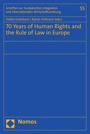 Cover von 70 Years of Human Rights and the Rule of Law in Europe