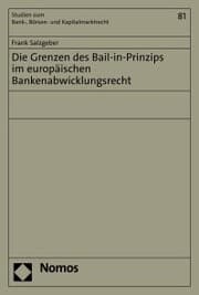 Cover von Die Grenzen des Bail-in-Prinzips im europäischen Bankenabwicklungsrecht