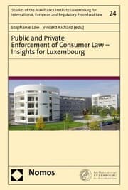 Cover von Public and Private Enforcement of Consumer Law - Insights for Luxembourg