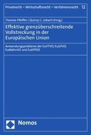 Cover von Effektive grenzüberschreitende Vollstreckung in der Europäischen Union