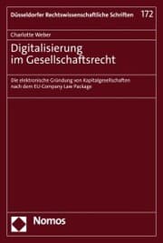 Cover von Digitalisierung im Gesellschaftsrecht