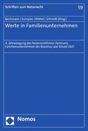 Cover von Werte in Familienunternehmen