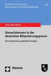 Cover von Steuerlatenzen in der deutschen Bilanzierungspraxis