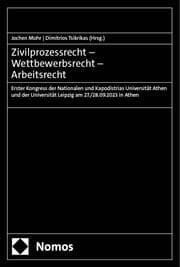 Cover von Zivilprozessrecht - Wettbewerbsrecht - Arbeitsrecht