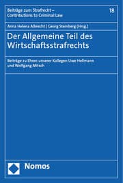 Cover von Der Allgemeine Teil des Wirtschaftsstrafrechts