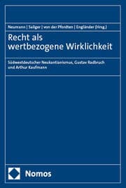 Cover von Recht als wertbezogene Wirklichkeit
