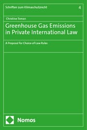 Cover von Greenhouse Gas Emissions in Private International Law