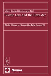 Cover von Private Law and the Data Act