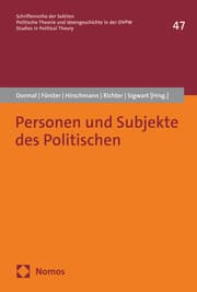 Cover von Personen und Subjekte des Politischen