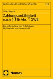 Cover von Zahlungsunfähigkeit nach § 81b Abs. 1 GWB