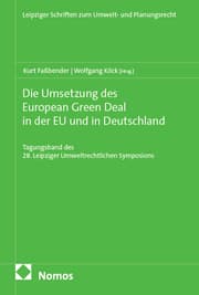 Cover von Die Umsetzung des European Green Deal in der EU und in Deutschland