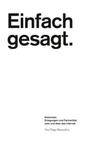 Cover von Einfach gesagt.