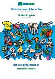 Cover von BABADADA, Nederlands met lidwoorden - British English, het beeldwoordenboek - visual dictionary