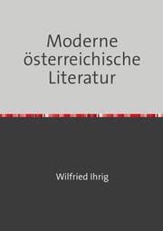 Cover von Moderne österreichische Literatur