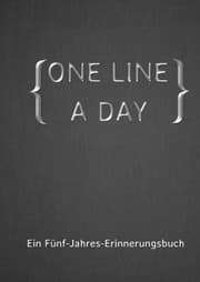 Cover von ONE LINE A DAY - Ein Fünf-Jahres-Erinnerungsbuch
