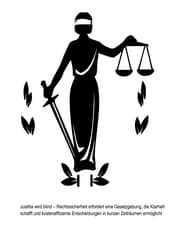Cover von Justitia wird blind