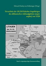 Cover von Verzeichnis der 10.210 Szlachta-Angehörigen des altlitauischen Adelsaufgebotes [popis wojska] von 1528