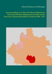 Cover von Zusammenstellung von 5.758 in der Gubernie Wolhynien des Kaiserreiches Russland adelslegitimierten Familien und der Dauer deren Legitimierungsverfahren im Zeitraum 1801 - 1917