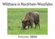 Cover von Wildtiere in Nordrhein-Westfalen (Wandkalender 2024, Kalender DIN A4 quer, Monatskalender im Querformat mit Kalendarium, Das perfekte Geschenk)