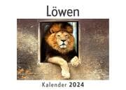 Cover von Löwen (Wandkalender 2024, Kalender DIN A4 quer, Monatskalender im Querformat mit Kalendarium, Das perfekte Geschenk)