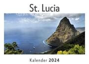Cover von St. Lucia (Wandkalender 2024, Kalender DIN A4 quer, Monatskalender im Querformat mit Kalendarium, Das perfekte Geschenk)