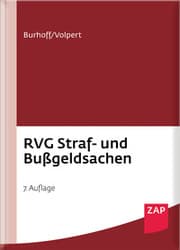 Cover von RVG Straf- und Bußgeldsachen