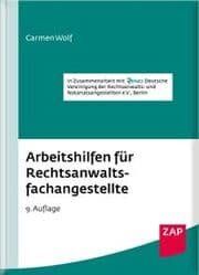 Cover von Arbeitshilfen für Rechtsanwaltsfachangestellte