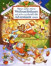 Cover von Wenn sieben kleine Weihnachtshasen mit Schwung durch die Adventszeit rasen