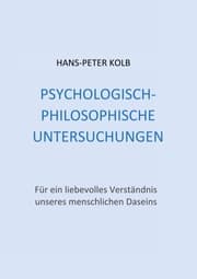 Cover von Psychologisch-philosophische Untersuchungen