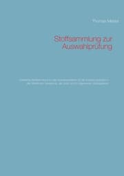 Cover von Stoffsammlung zur Auswahlprüfung