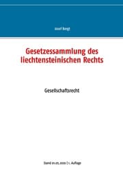 Cover von Gesetzessammlung des liechtensteinischen Rechts