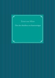 Cover von Über den Abschluss von Staatsverträgen