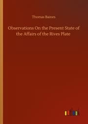 Cover von Observations On the Present State of the Affairs of the Rives Plate