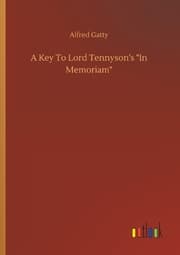Cover von A Key To Lord Tennyson's 'In Memoriam'