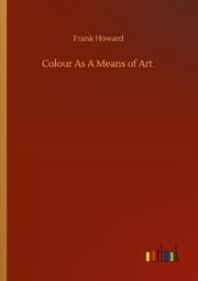 Cover von Colour As A Means of Art